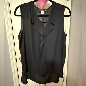 Simply Styled Black Ruffle Blouse